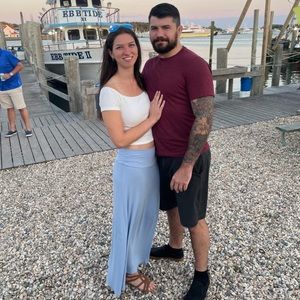 Light blue maxi skirt